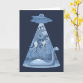 Alien, Bigfoot, Unicorn, Nessie Karte (Gelbe Blume)