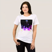 Alien Biker (Dreamy-Version) Tri-Blend Shirt (Vorderseite voll)