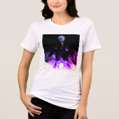 Alien Biker (Dreamy-Version) Tri-Blend Shirt (Vorderseite)