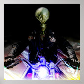 Alien Biker Poster (Vorne)
