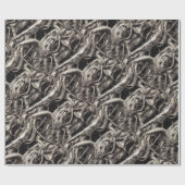 Alien Biomatter Wrapping Paper Geschenkpapier (Flach)