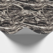 Alien Biomatter Wrapping Paper Geschenkpapier (Ecke)