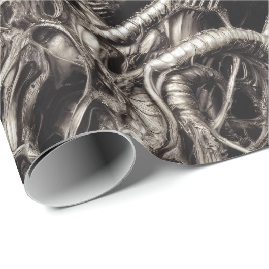 Alien Biomatter Wrapping Paper Geschenkpapier (Rolleneckpunkt)