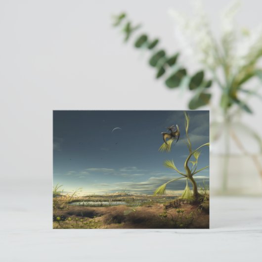 Alien Biotope Postkarte (Stehend Vorderseite)