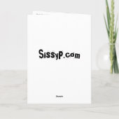 "Alien Birthday Card" Karte (Rückseite)