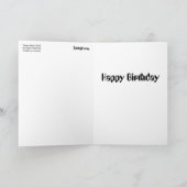 "Alien Birthday Card" Karte (Innenseite)