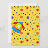 Alien Birthday Party Einladungen (Rückseite)