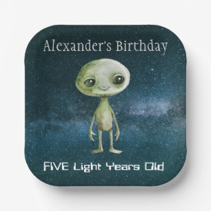 Alien Birthday Party Pappteller