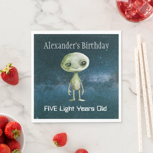 Alien Birthday Party Serviette (Beispiel)
