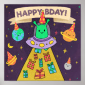 Alien Birthday Poster (Vorne)