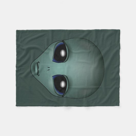 Alien Blanket Niedlich Alien Gray Art Fleece Blank (Vorderseite (Horizontal))