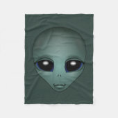 Alien Blanket Niedlich Alien Gray Art Fleece Blank (Vorderseite)