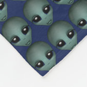 Alien Blanket Niedlich Alien Gray Art Fleece Blank (Ecke)