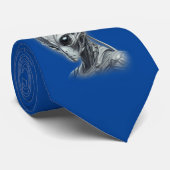Alien Blaue Krawatte (Gerollt)