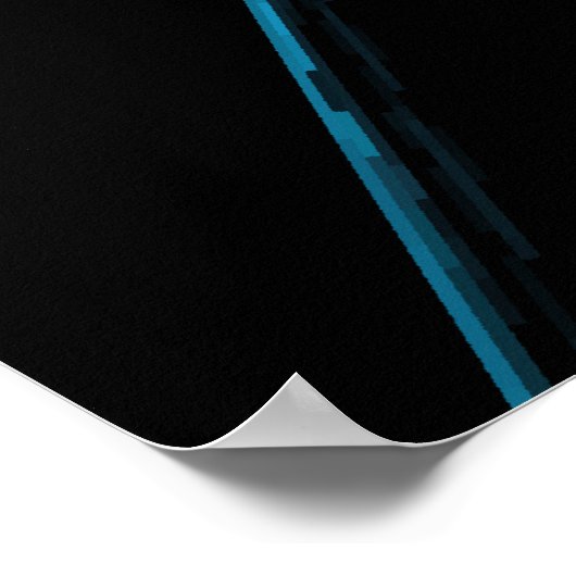 Alien Blue Fish Poster (Ecke)