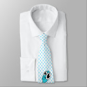 Alien Blue Polka Dot Neck Tie Krawatte (Gebunden)