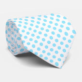 Alien Blue Polka Dot Neck Tie Krawatte (Gerollt)
