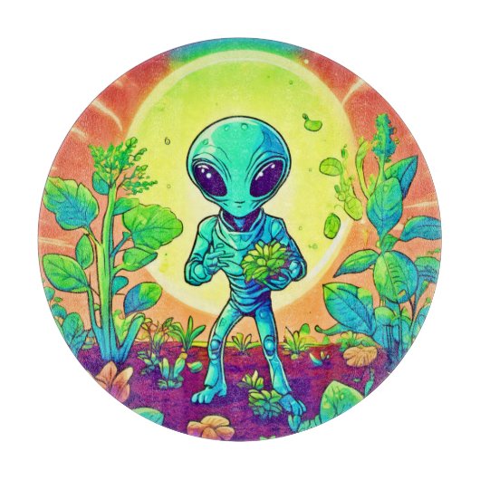 Alien Botanist: Pflanze antreiben Schneidebrett (Vorderseite)