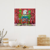 Alien Botschafter (Hommage an Hans Holbein) Poster (Küche)