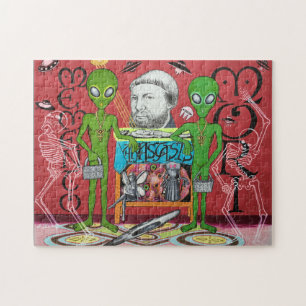 Alien Botschafter (Hommage an Hans Holbein) Puzzle