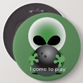 Alien Bowler Button (Vorne & Hinten)