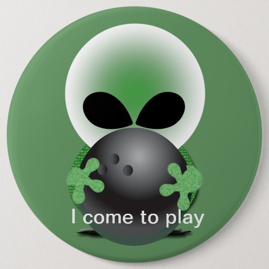 Alien Bowler Button (Vorderseite)