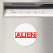Alien Briefmarke Magnet (In Situ (Geschirrspüler))