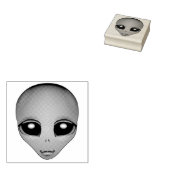 Alien Briefmarke Niedlich Alien Rubber Briefmarke Gummistempel (Stempel)