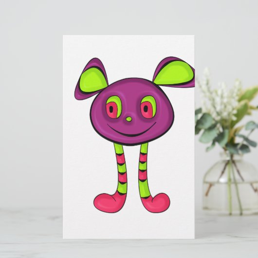 Alien Briefpapier (Stehend Vorderseite)