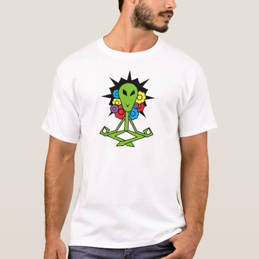 Alien-Buddha-T - Shirt (Vorderseite)