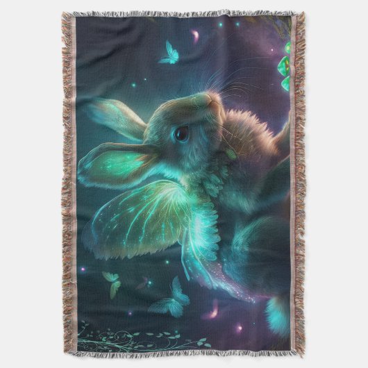 Alien Bunny Decke (Vorderseite Vertikal)