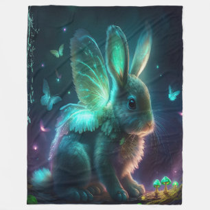 Alien Bunny Fleecedecke