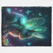 Alien Bunny Fleecedecke (Vorderseite (Horizontal))