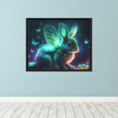 Alien Bunny Leinwanddruck (Insitu (Holzboden))
