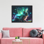 Alien Bunny Leinwanddruck (Insitu (Wohnzimmer))