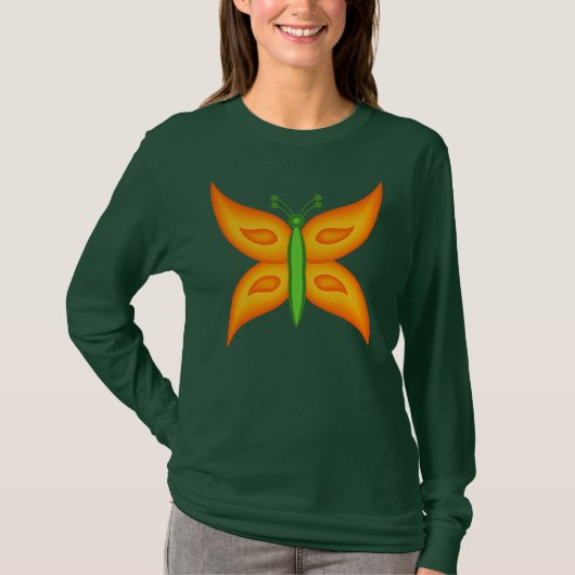 Alien Butterfly Basic Long Sleeve T - Shirt (Vorderseite)