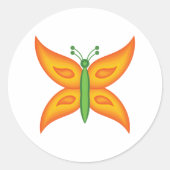 Alien Butterfly Sticker (Vorderseite)