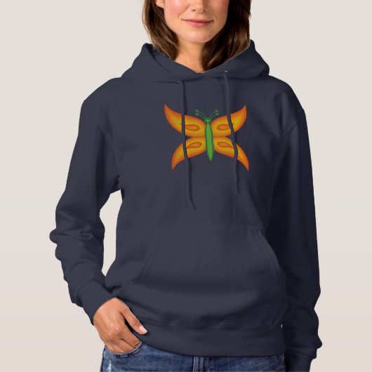 Alien Butterfly Women's Hoodie (Vorderseite)