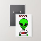 Alien Button (Vorderseite/Rückseite)