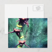 Alien Cactus Postcard Postkarte (Vorne/Hinten)