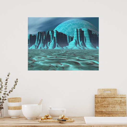 Alien Canyonlands Poster (Küche)