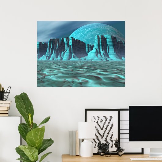 Alien Canyonlands Poster (Heimbüro)