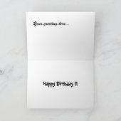 Alien Cartoon - Cartoon der Räumung Karte (Innenseite)