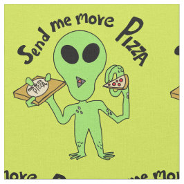 Alien Cartoon schickt mir mehr Pizzabilder Stoff