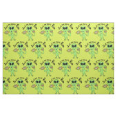 Alien Cartoon schickt mir mehr Pizzabilder Stoff (Fat Quarter (45,7 x 55,9 cm))