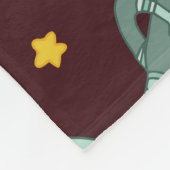 Alien Cartoon: Vintager Weltraumspass Fleecedecke (Ecke)