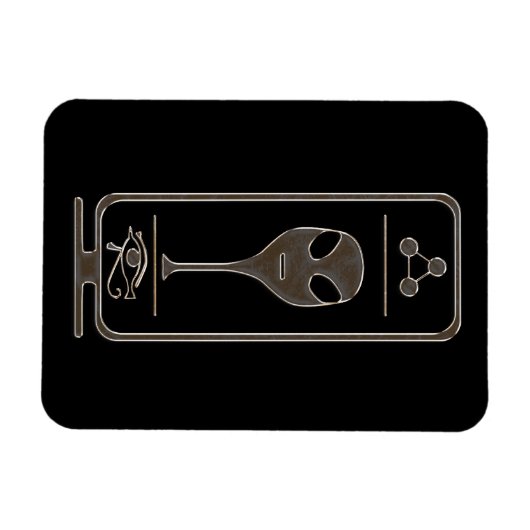 Alien Cartouche Magnet (Horizontal)