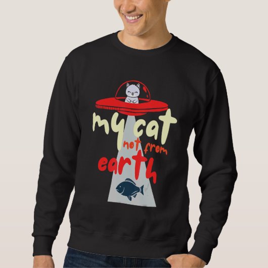 Alien Cat Cat Sweatshirt (Vorderseite)