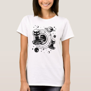 Alien Cat Cats Ufo Space Kitten Haustiere Geschenk T-Shirt