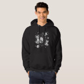 Alien Cat Cats Ufo Space Kitten Pets Funny Gift Hoodie (Vorne ganz)
